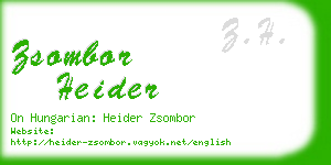 zsombor heider business card